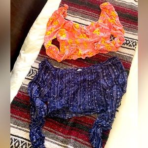 Ruffled Sleeve Crop Tops Bundle